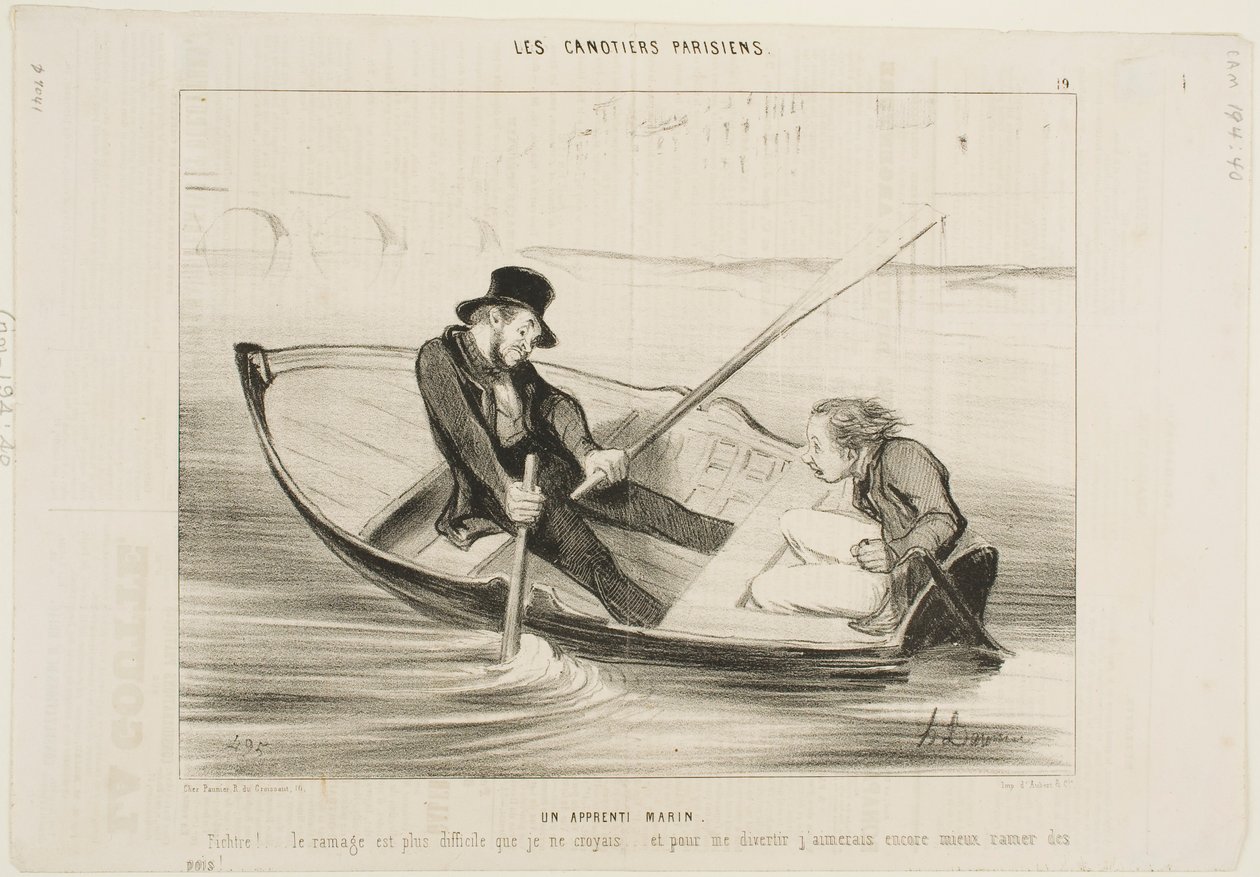 Der Novizenmatrose von Honoré Daumier