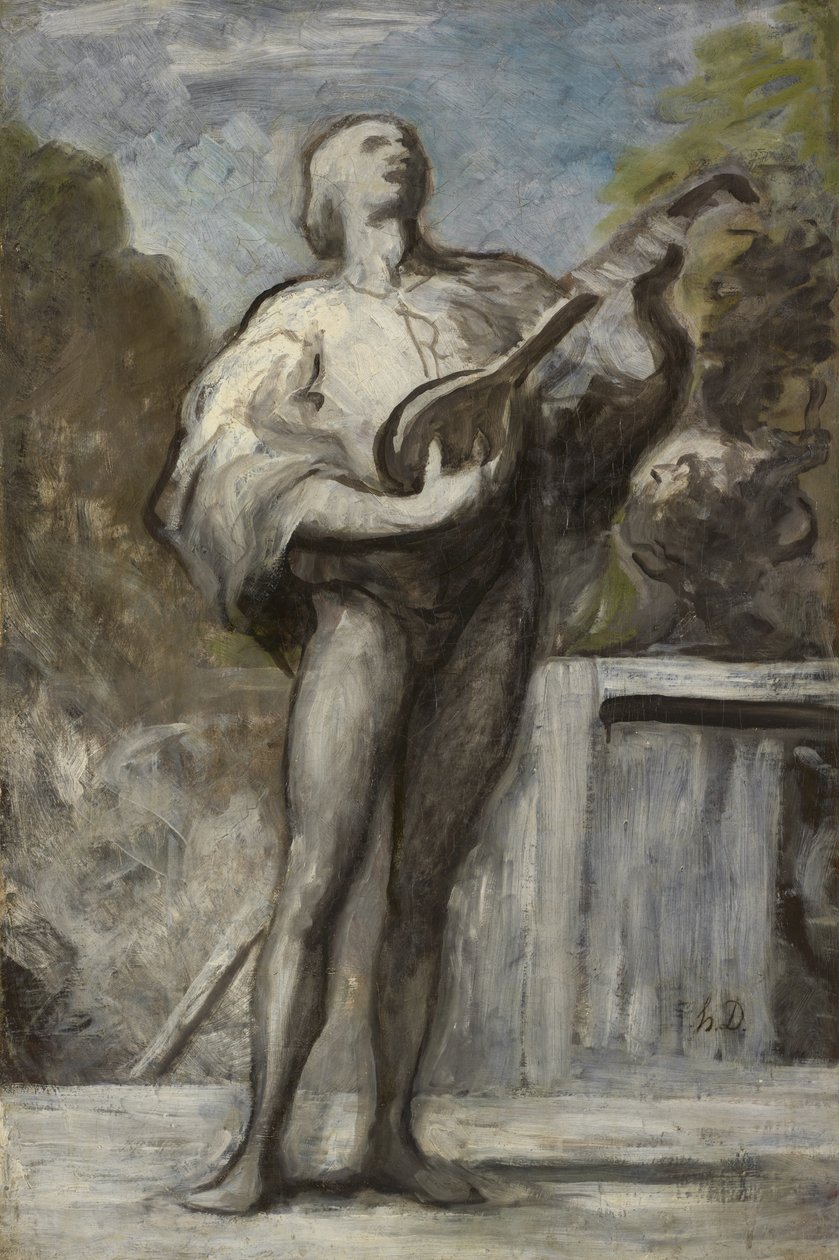 Der Troubadour von Honoré Daumier