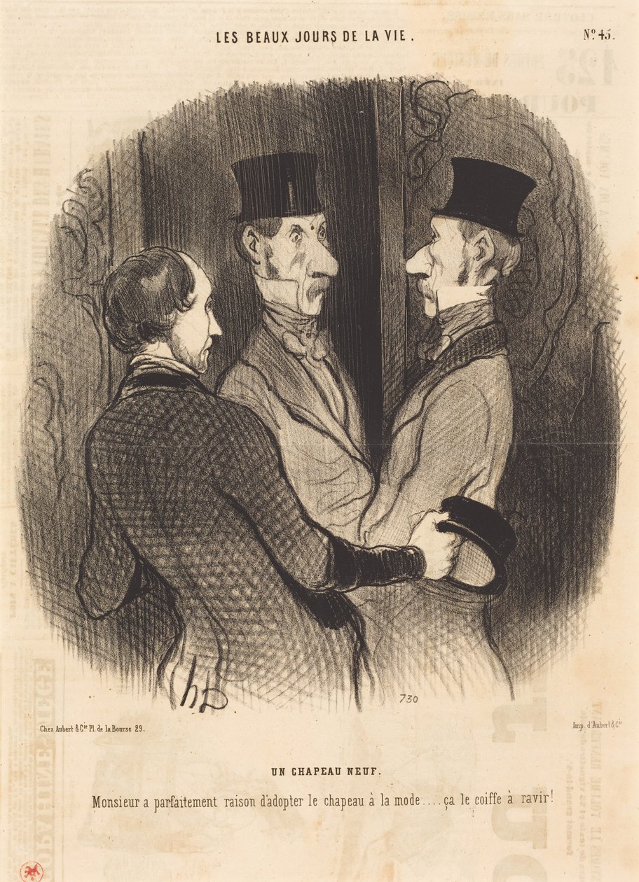 Ein neuer Hut von Honoré Daumier