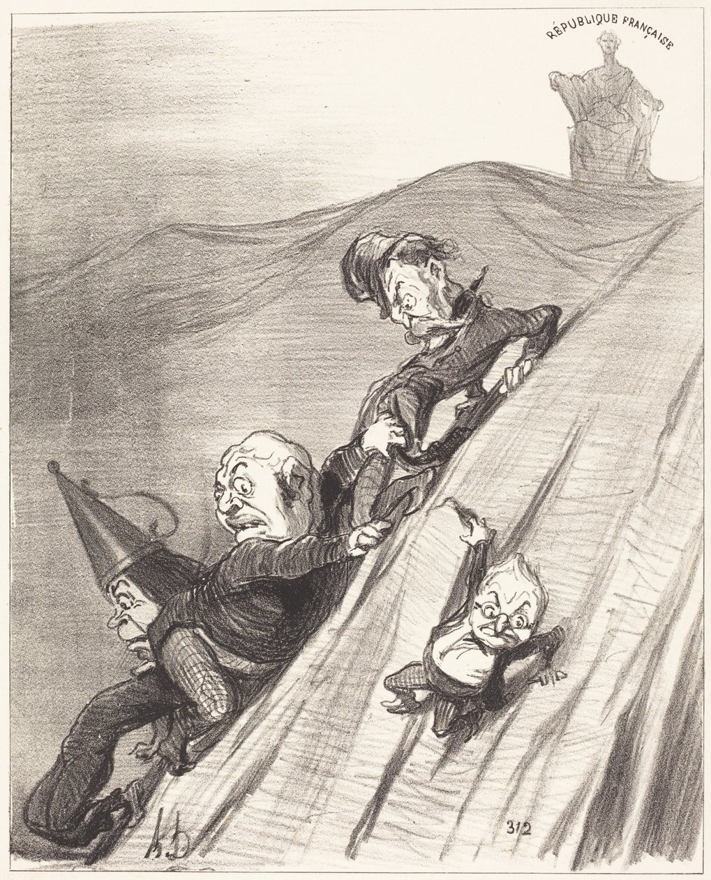 Ein gefährlicher Weg von Honoré Daumier