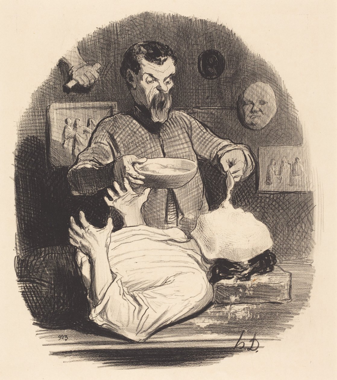 Ein Herr, der sich die Befriedigung geben will... von Honoré Daumier