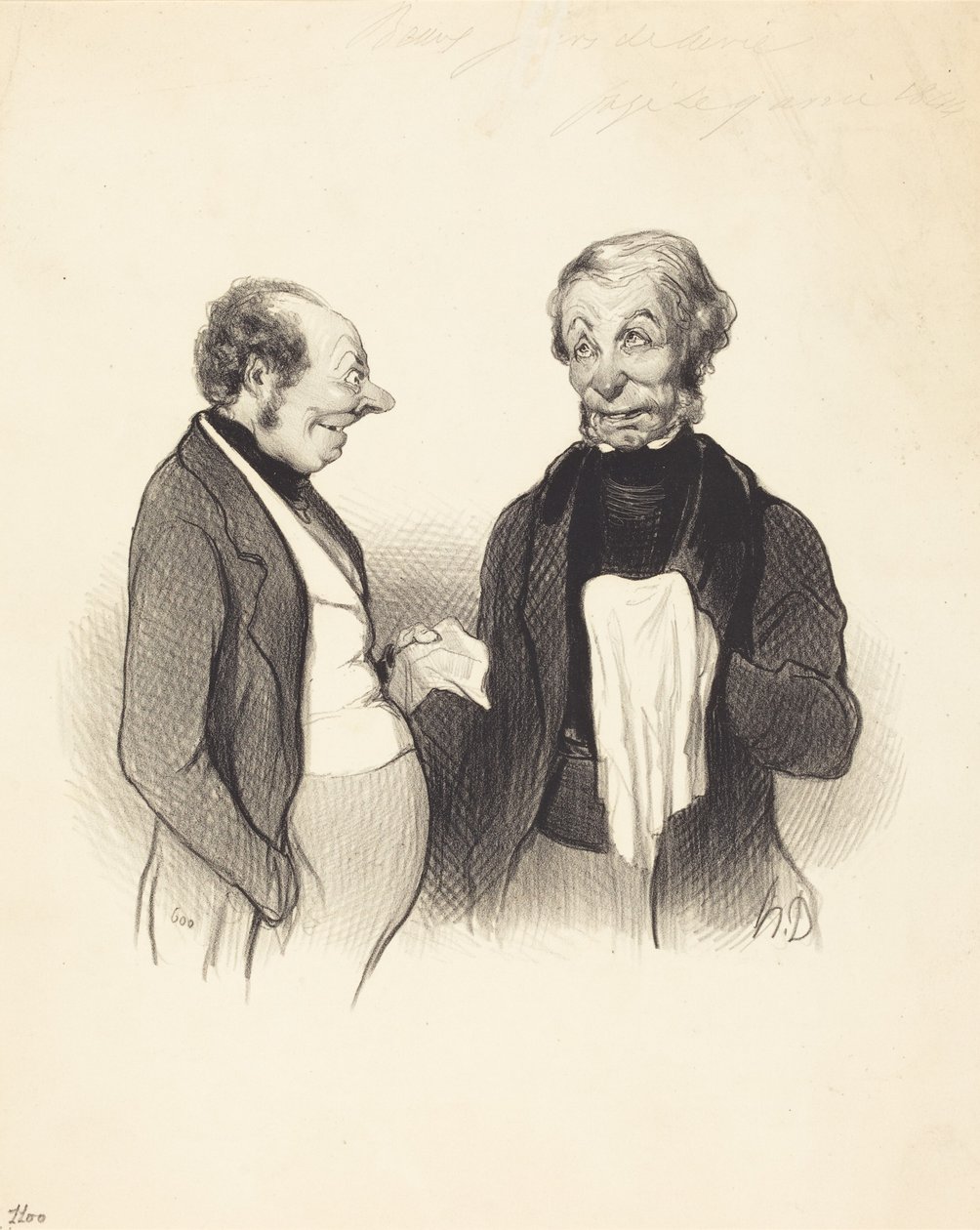 Eine glückliche Nachricht von Honoré Daumier