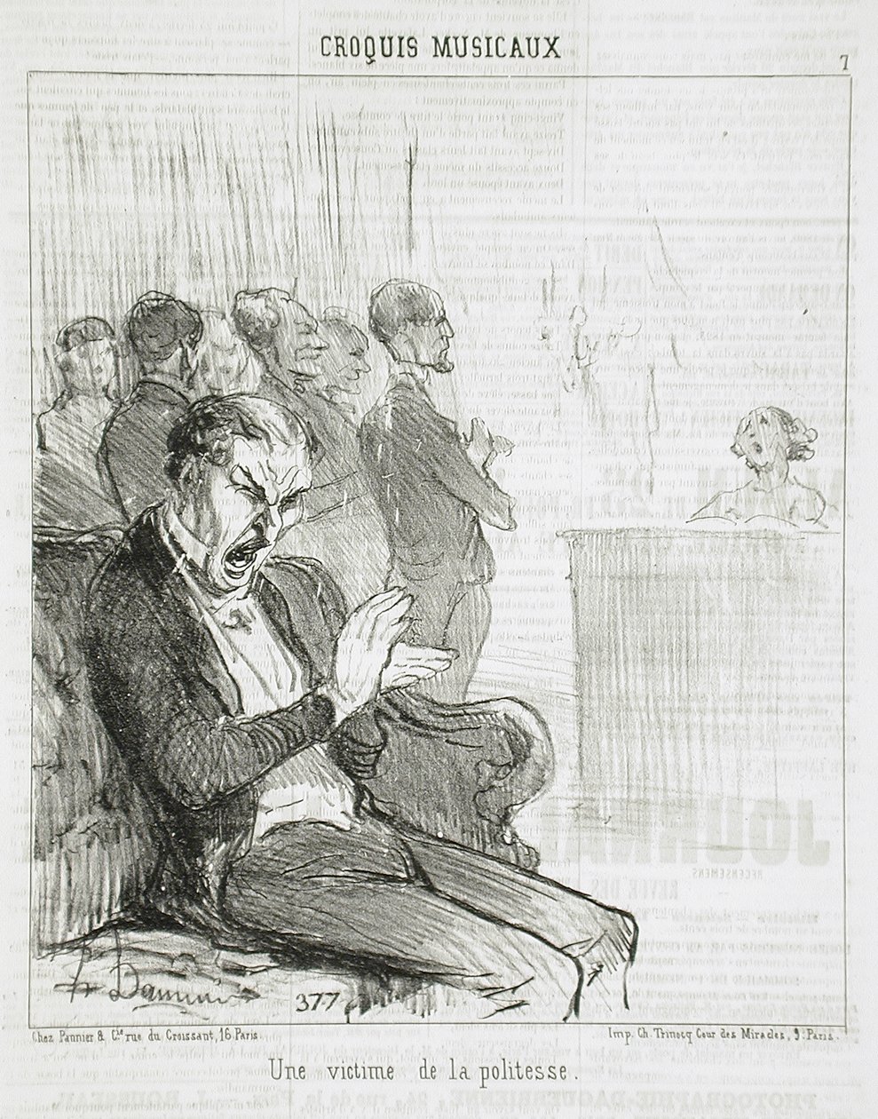 Ein Opfer der Höflichkeit von Honoré Daumier