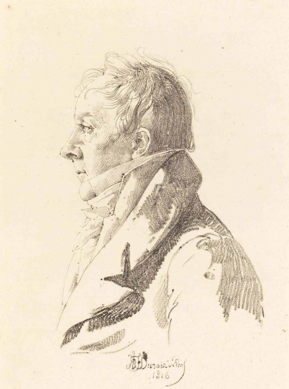 Porträt eines Mannes von Honore Jean Dubois Duperray