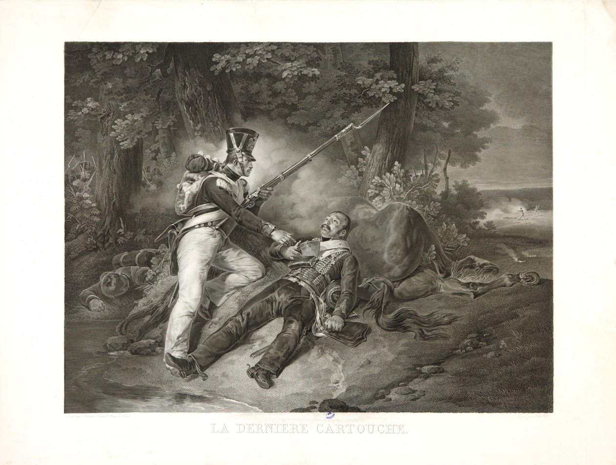 Die letzte Patrone von Emile Jean Horace Vernet