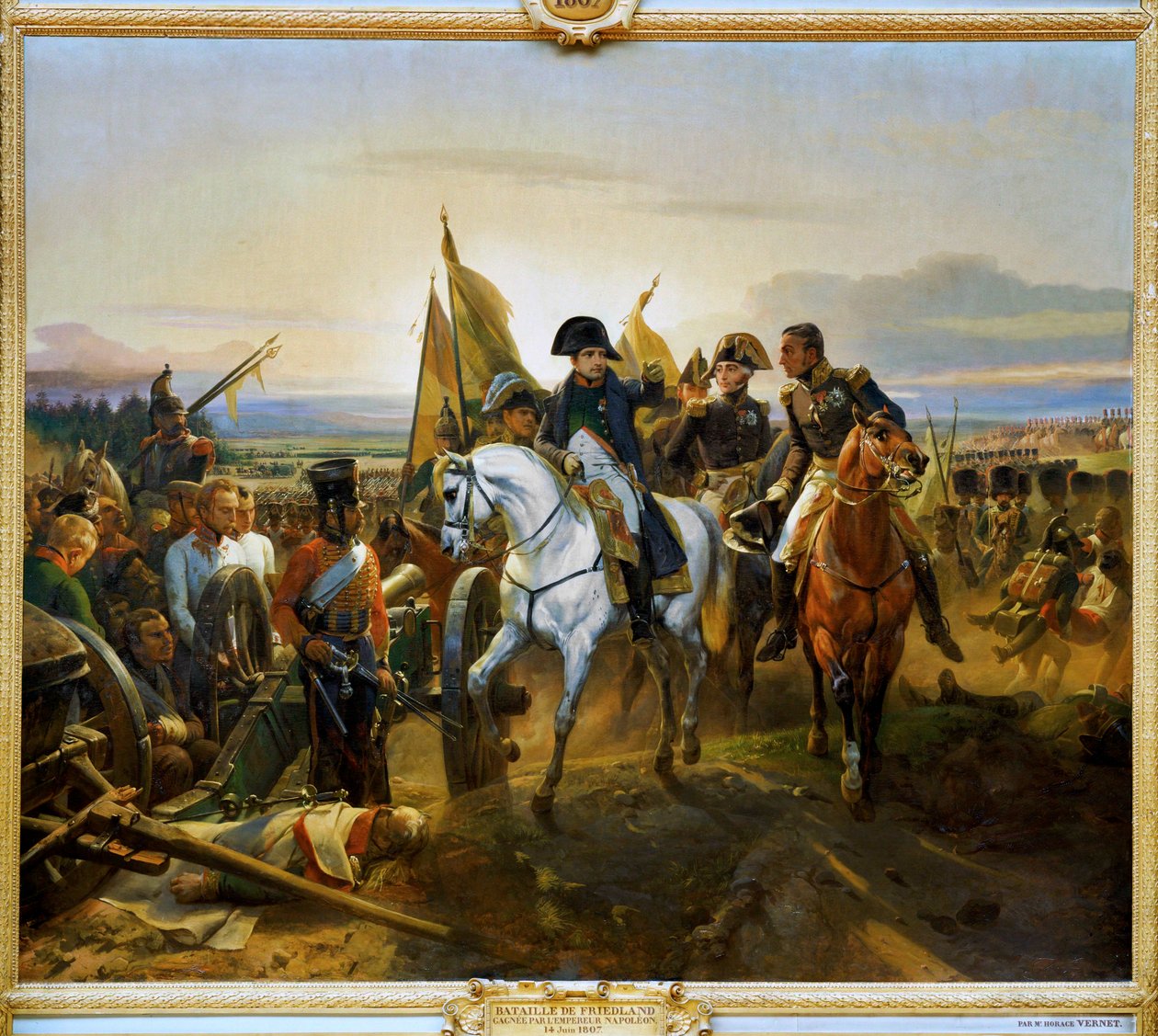 Schlacht bei Friedland, gewonnen von Kaiser Napoleon I, am 14. Juni 1807 von Horace (after) Vernet