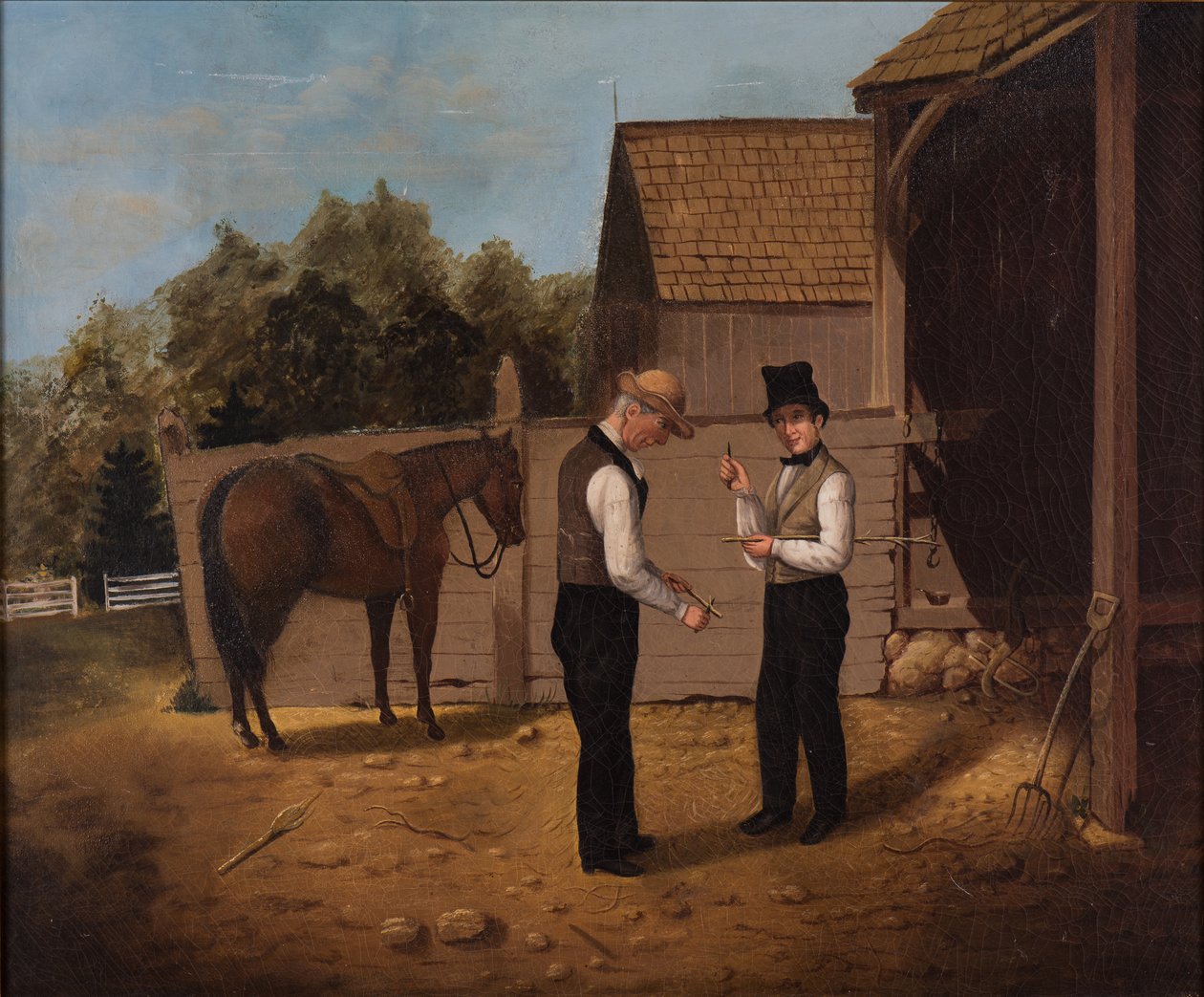 Handeln für ein Pferd, 1850-1855 von Horace Bundy