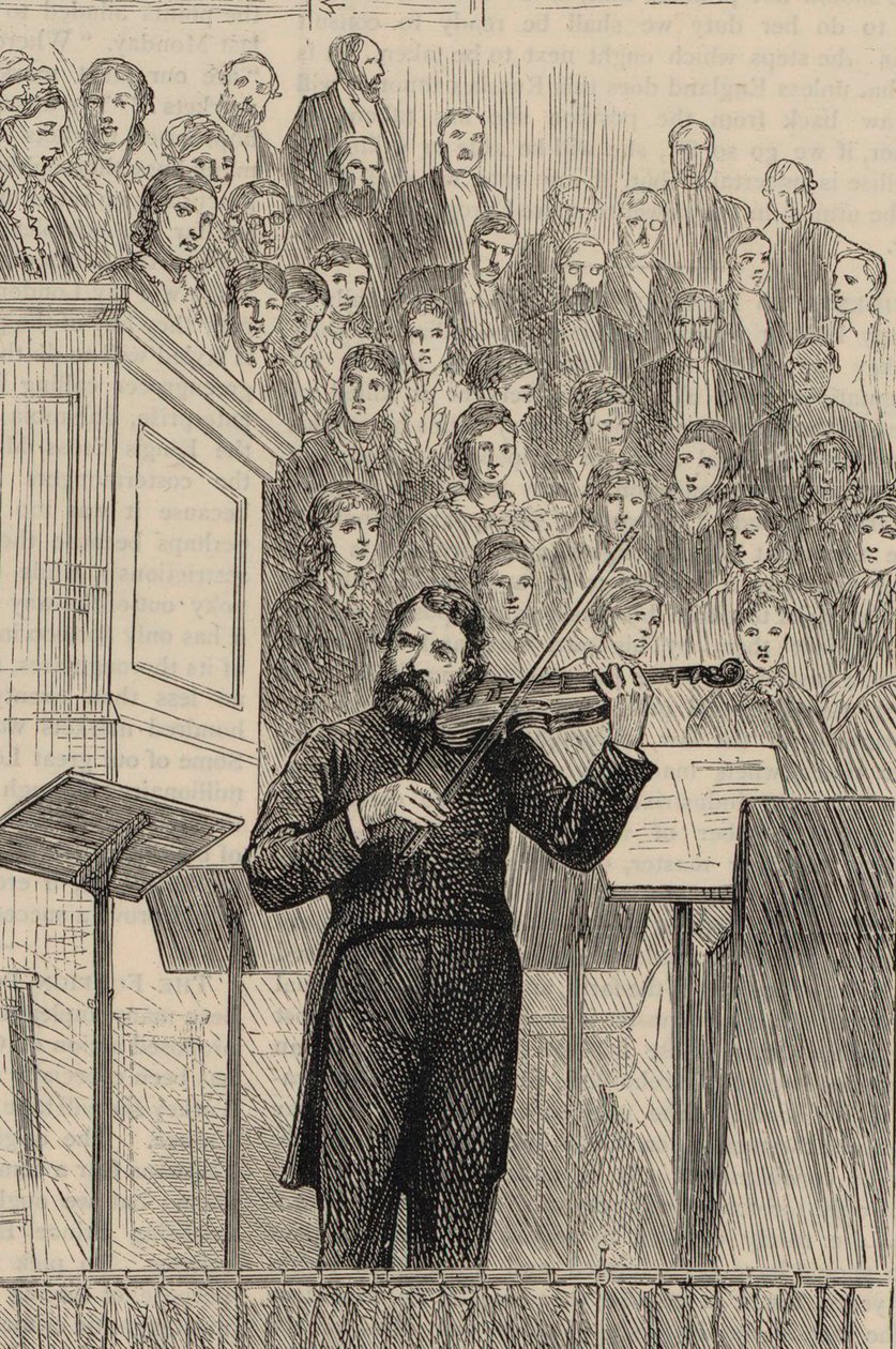 Porträt des Geigers und Komponisten Joseph Joachim 1831-1907, 1877 von Horace Harral