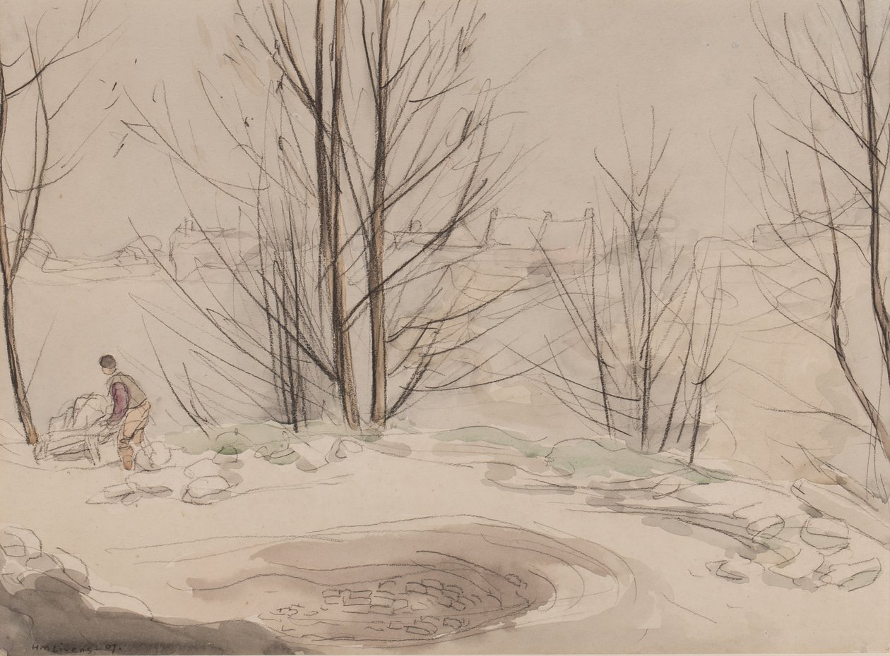 Carshalton-Steinbruch, 1907 von Horace Mann Livens