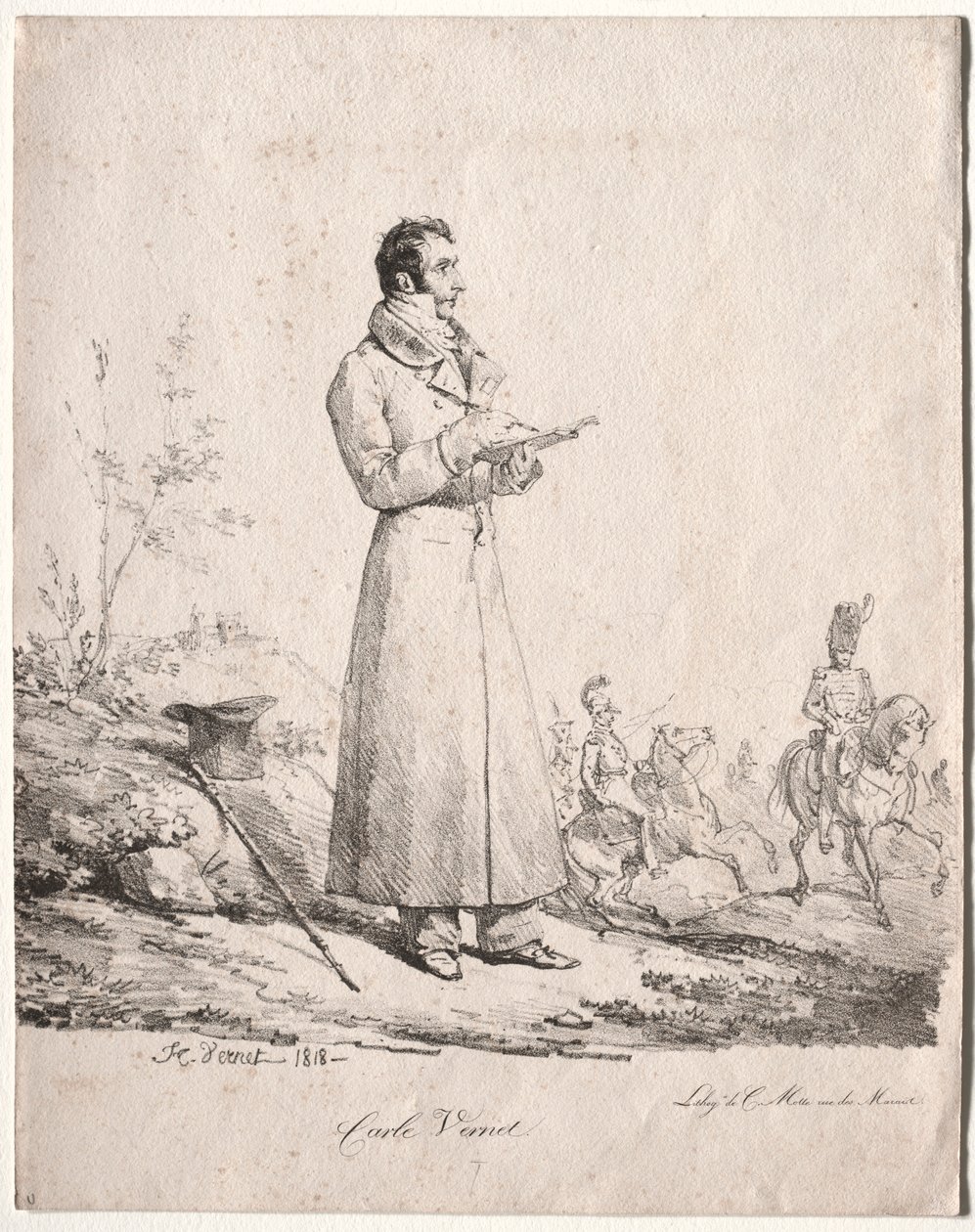 Antoine Charles Horace Vernet, genannt Carle von Emile Jean Horace Vernet
