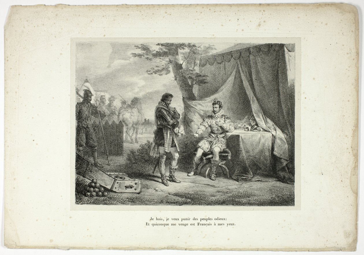 Ich hasse, ich will verhasste Völker bestrafen... von Horace Vernet