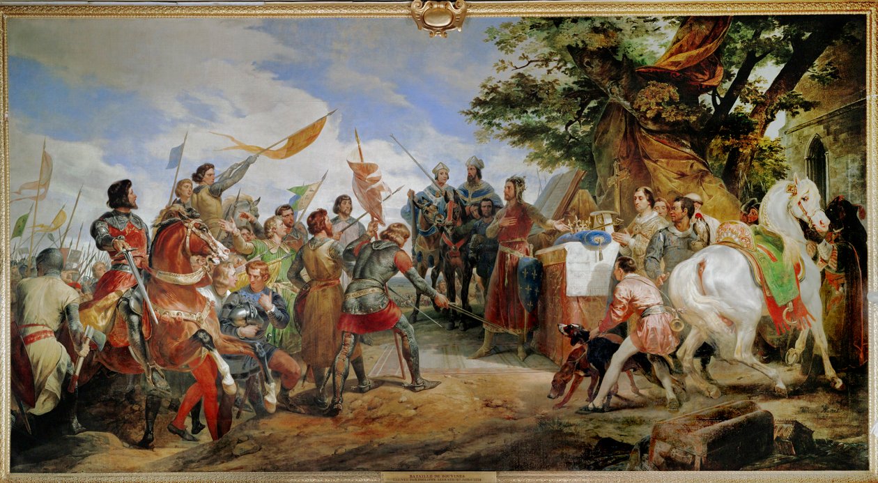 Die Schlacht von Bouvines von Horace Vernet