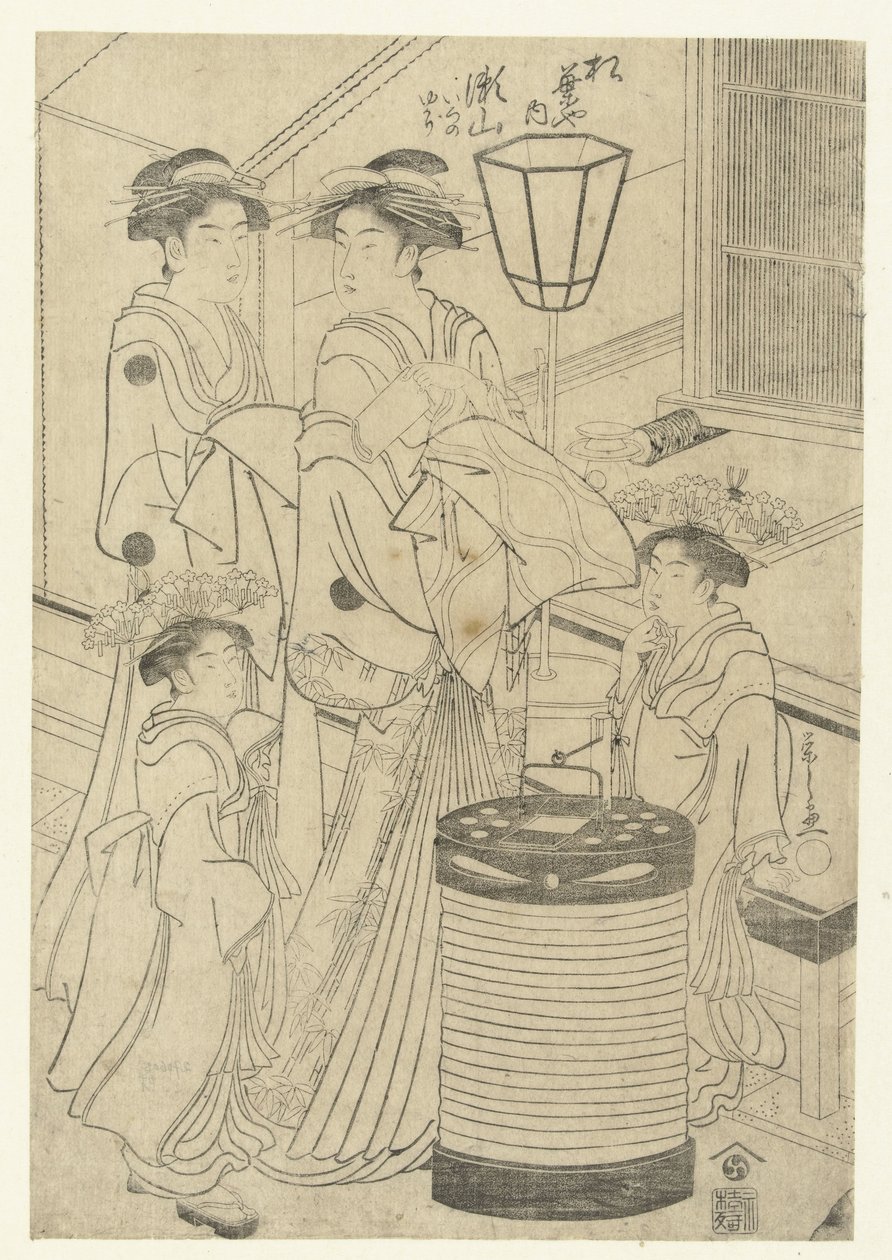 Kurtisane Seyama aus dem Matsubaya-Haus von Hosoda Eishi