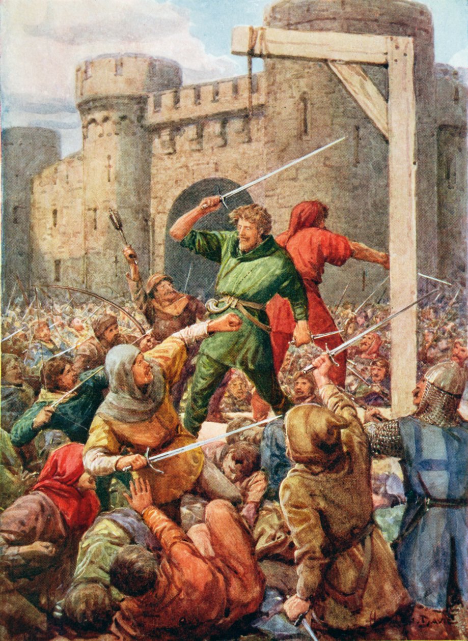 Rücken an Rücken standen die furchtlosen Zwei, Illustration aus 