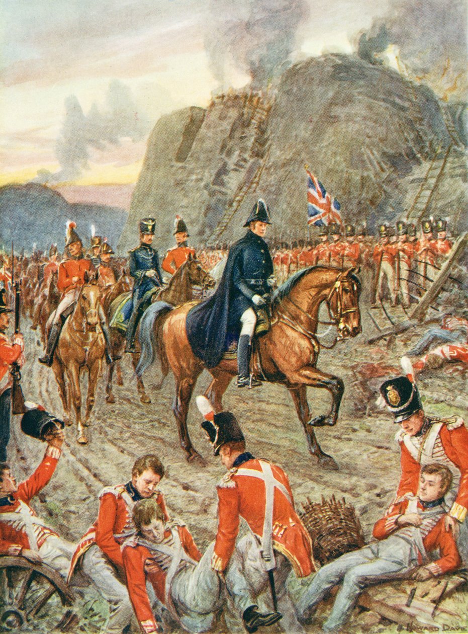 Der Herzog von Wellington (1769-1852) bei der Belagerung von Badajos von Howard Davie
