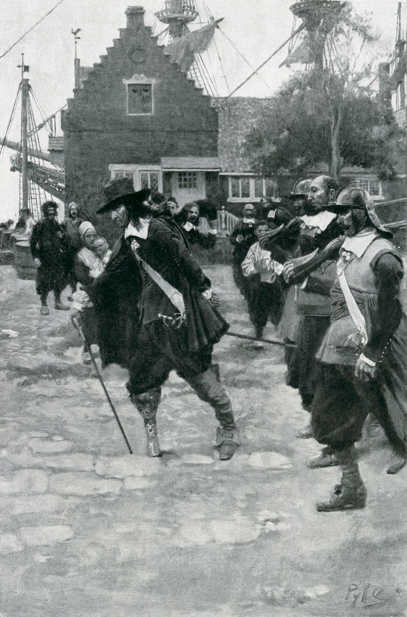 Die Ankunft von Stuyvesant in Neu-Amsterdam, Illustration aus 