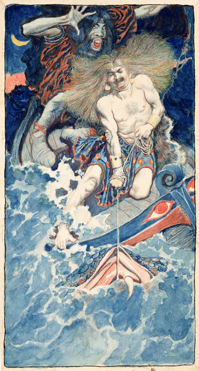 Das Angeln von Thor und Hymir, aus 