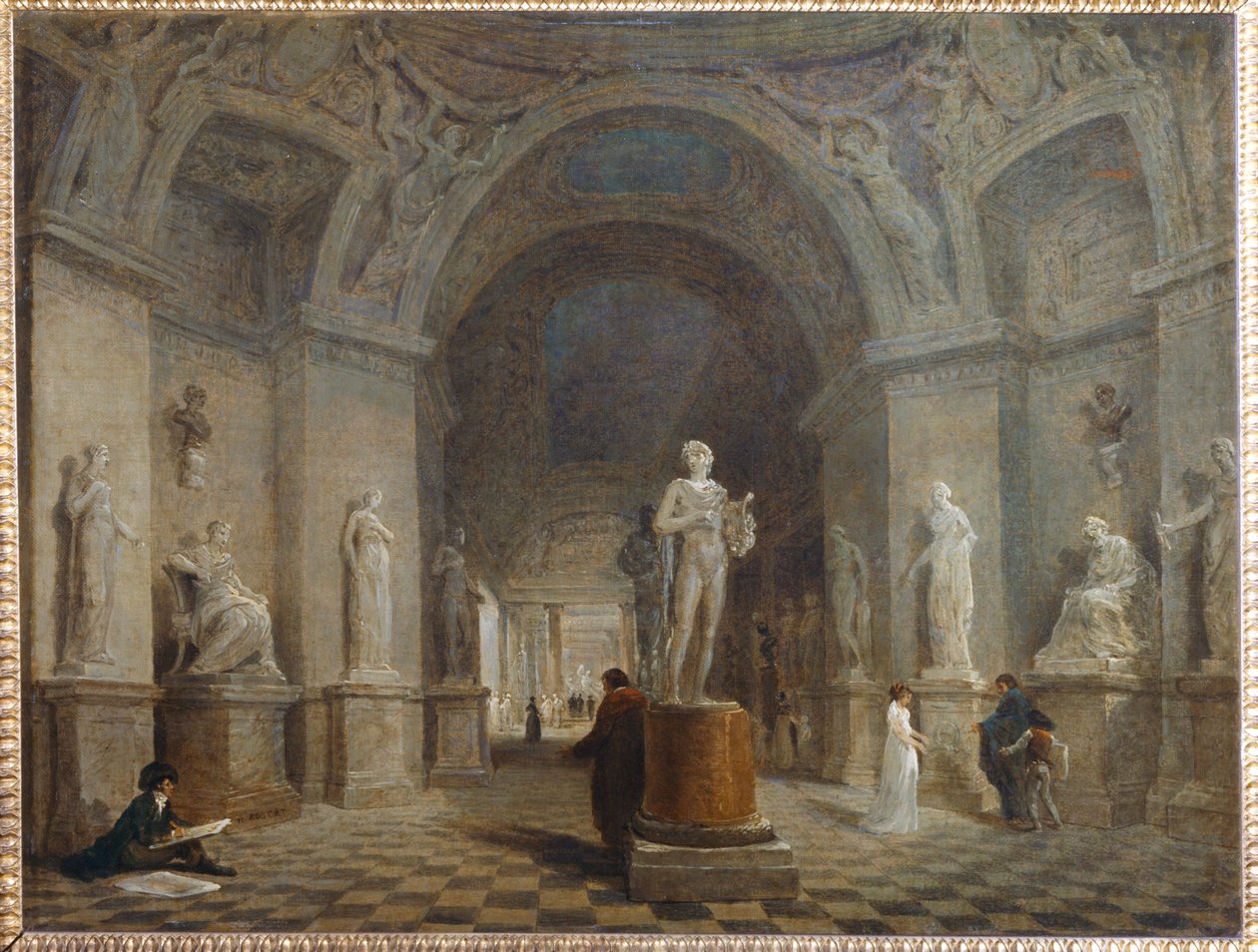 Entwurf für die Gestaltung der Rotunde des Mars von Hubert (circle of) Robert