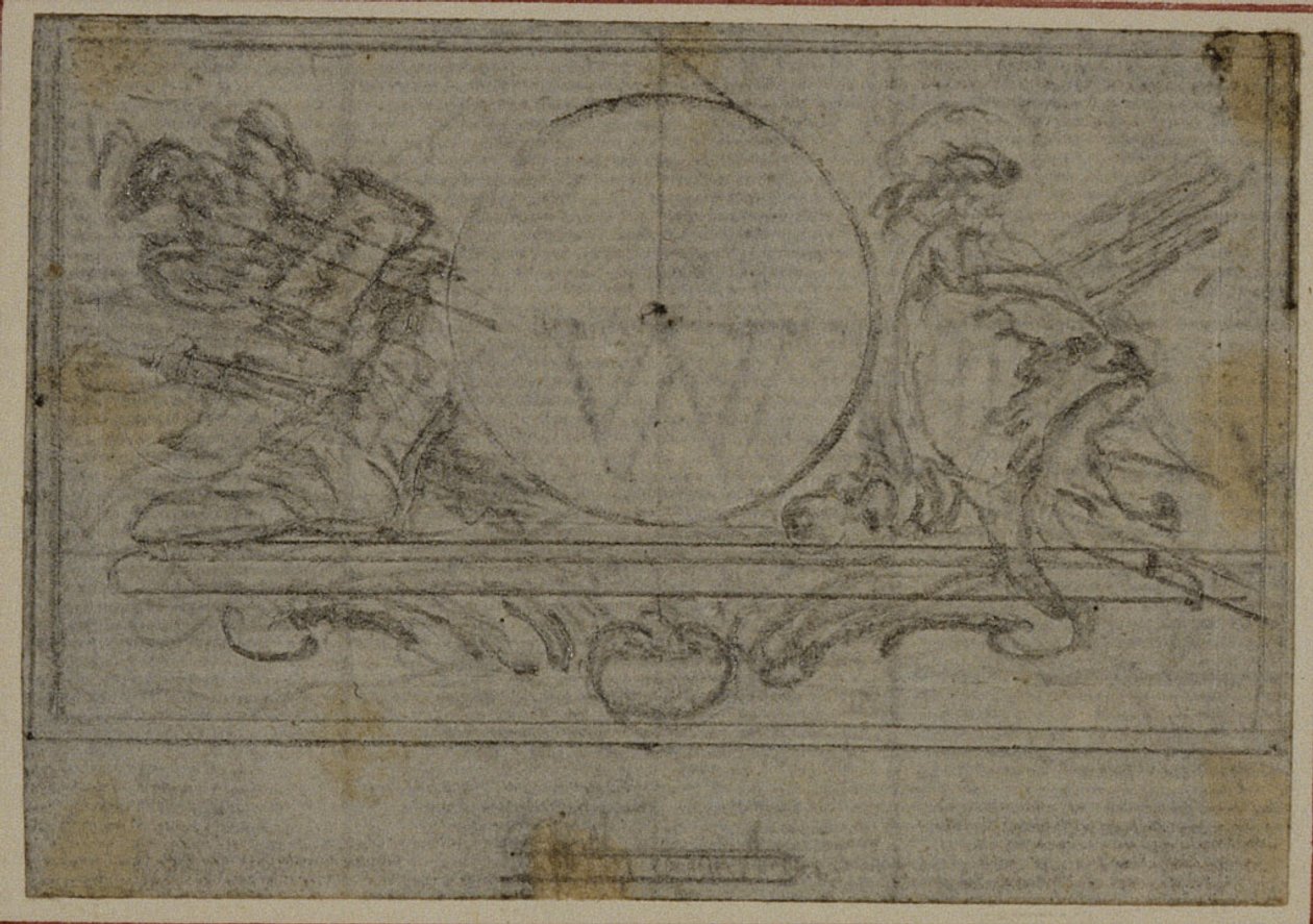 Studie für En Tête Vignette in Tacitus "Tibère, ou Les Six Premiers Livres des Annales", Buch VI von Hubert Francois Gravelot