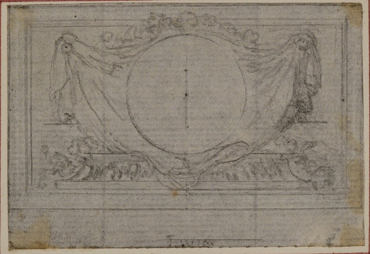Studie für En Tête Vignette in Tacitus "Tibère, ou Les Six Premiers Livres des Annales", Buch V von Hubert Francois Gravelot