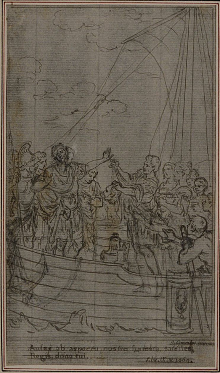 Studie zu Lucains "La Pharsale", Gesang IX von Hubert Francois Gravelot