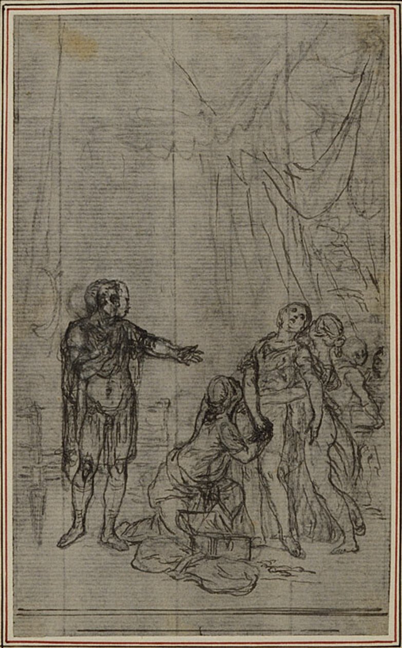 Studie zu Lucains "La Pharsale", Gesang V von Hubert Francois Gravelot