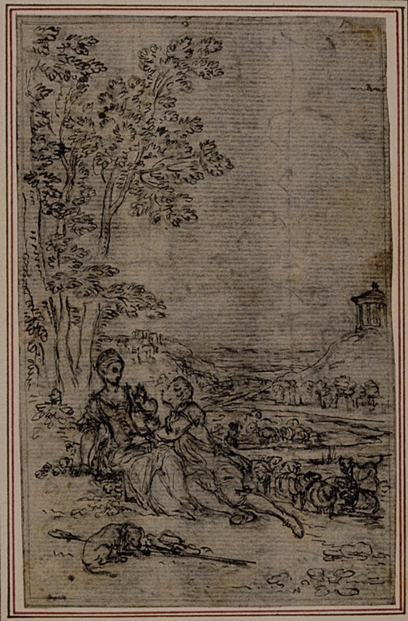 Studie für Vignette in Fontanelle