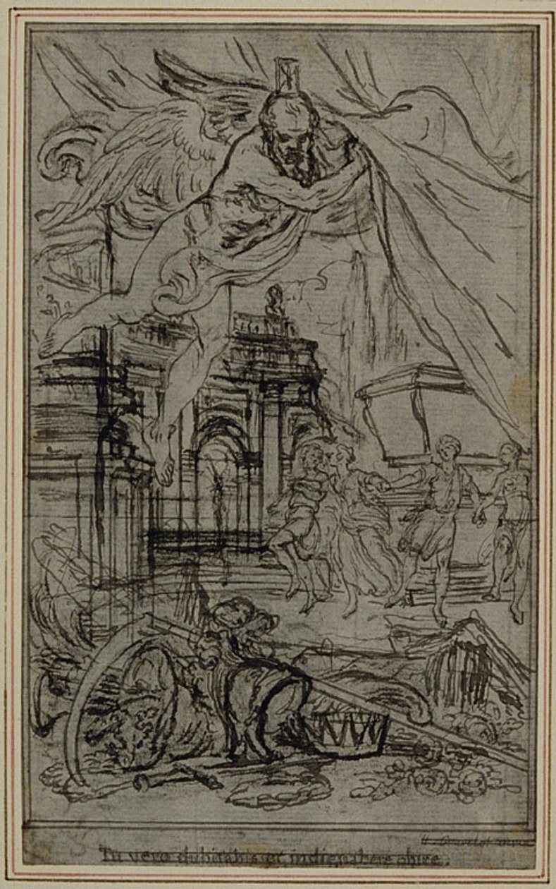Studie für die Vignette-Frontispiz von Lucretius