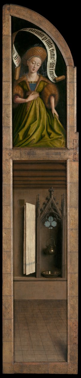 Kumäische Sibylle, vom Äußeren des rechten Flügels des Genter Altars von Hubert & Jan van (1390-1441) Eyck