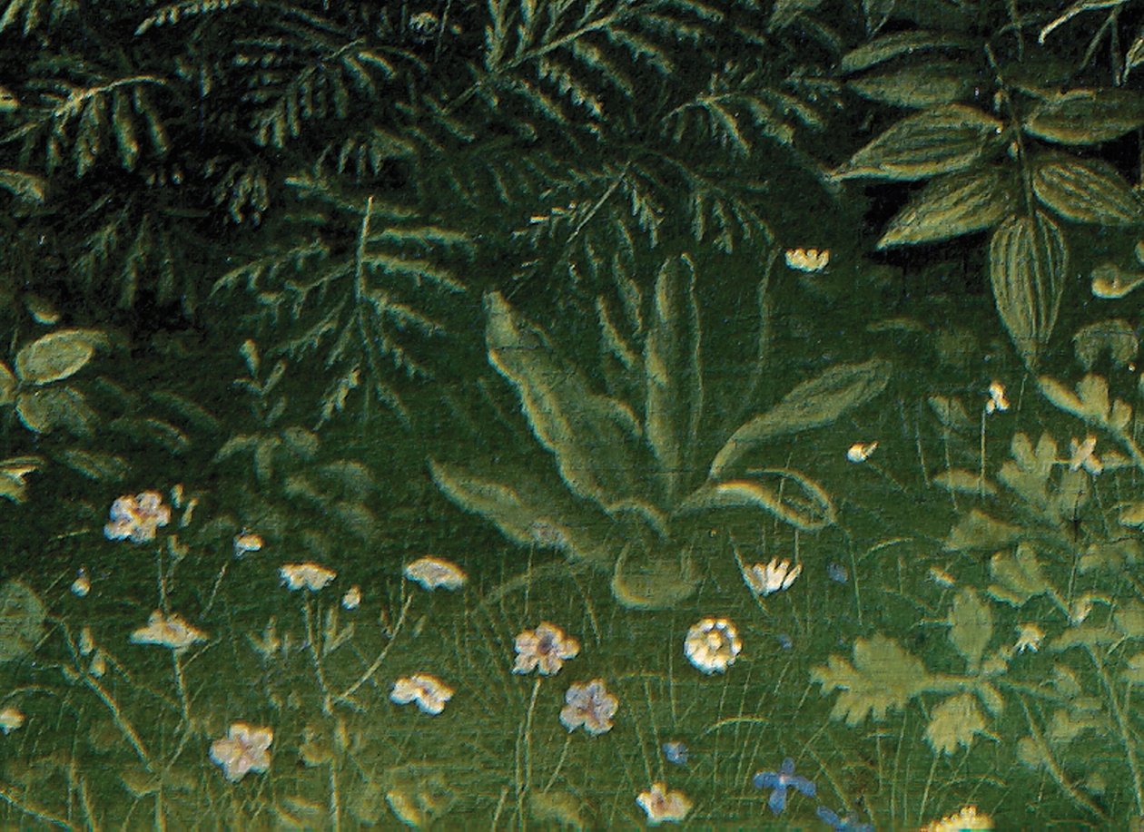 (Detail) der Anbetung des mystischen Lammes, aus der Mitteltafel des Genter Altars von Hubert & Jan van (1390 1441) Eyck