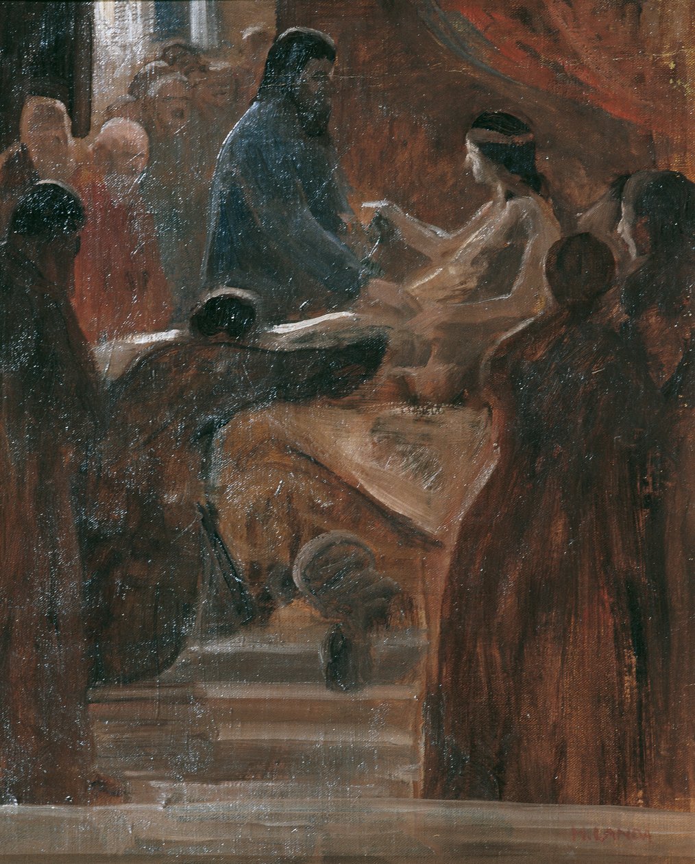 Auferweckung der Tochter des Jaïrus von Hubert Landa