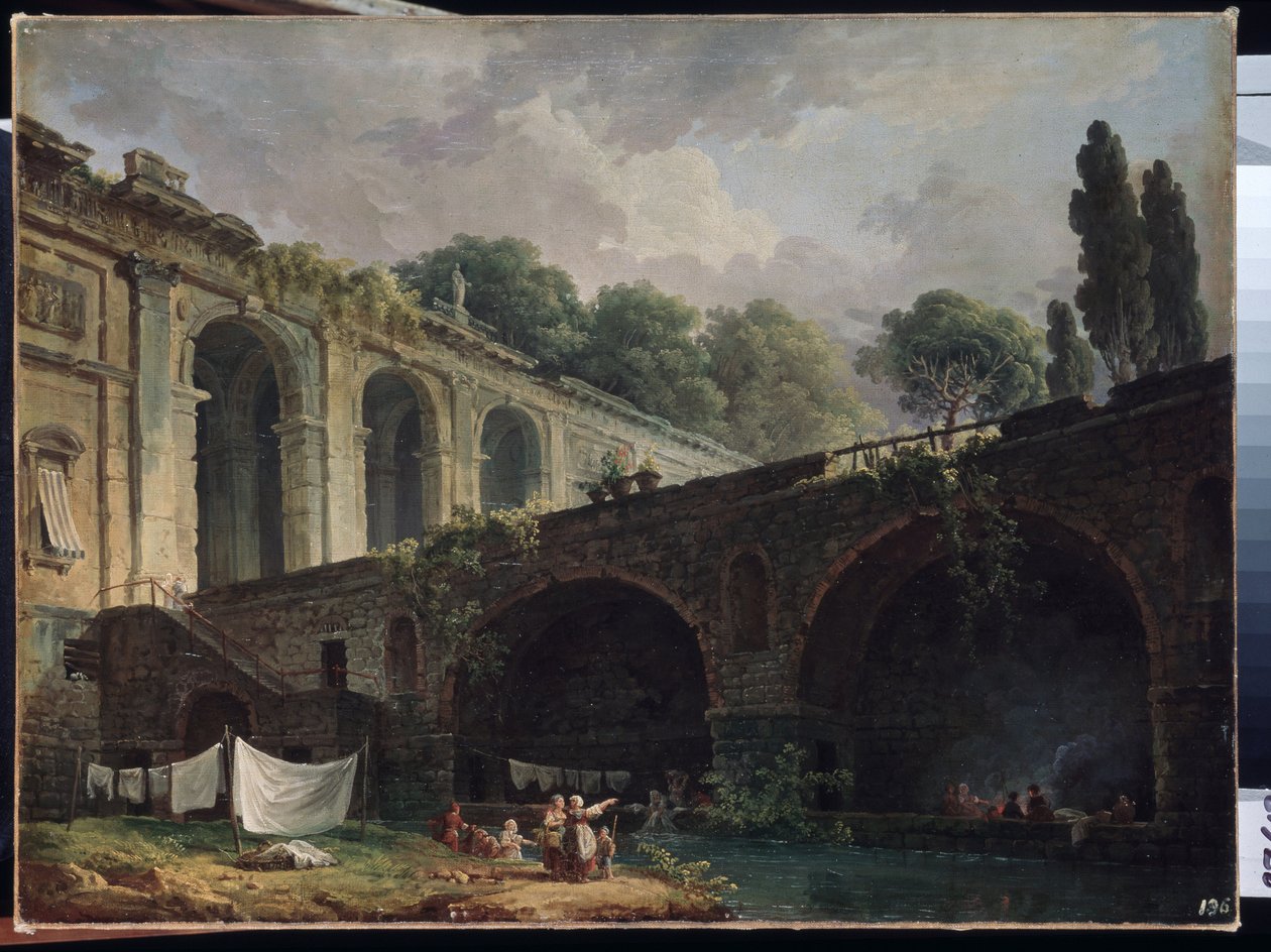 Ansicht der Villa Madama in Rom von Hubert Robert