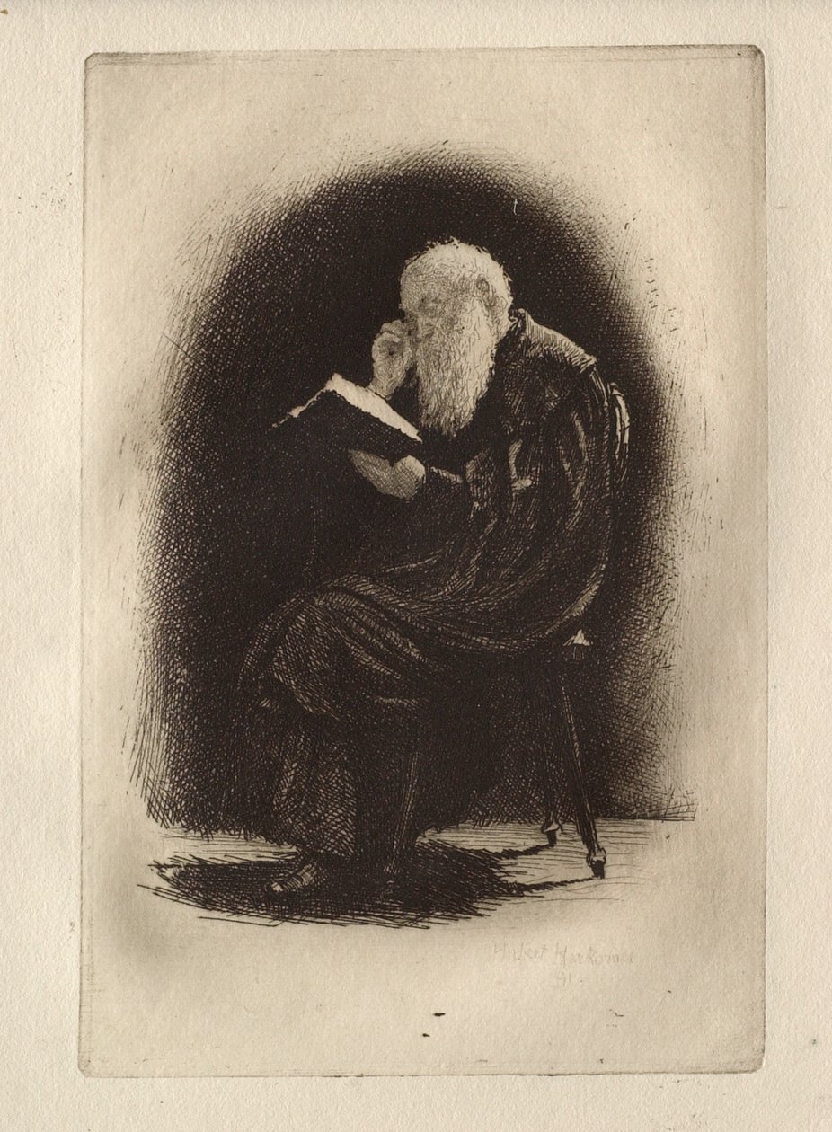 Eine Charterhouse-Studie von Hubert von Herkomer
