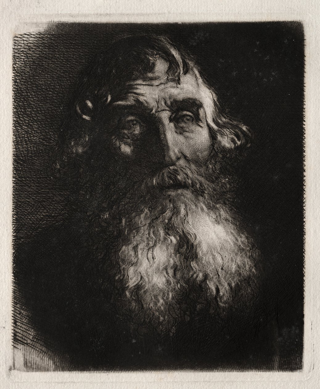 Studie eines alten Mannes Kopf von Hubert von Herkomer
