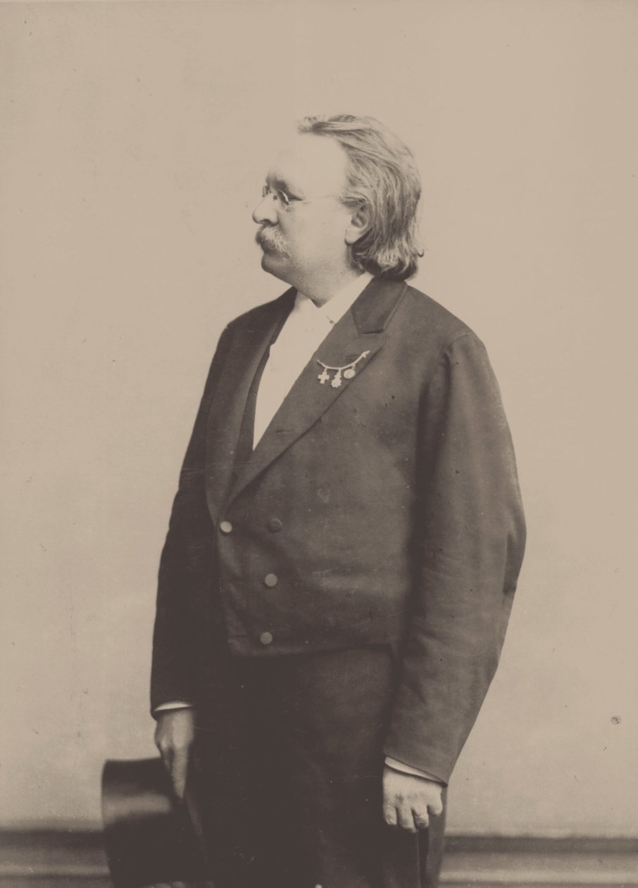 Porträt des Organisten und Komponisten Edmund Kretschmer 1830-1908 von Höffert