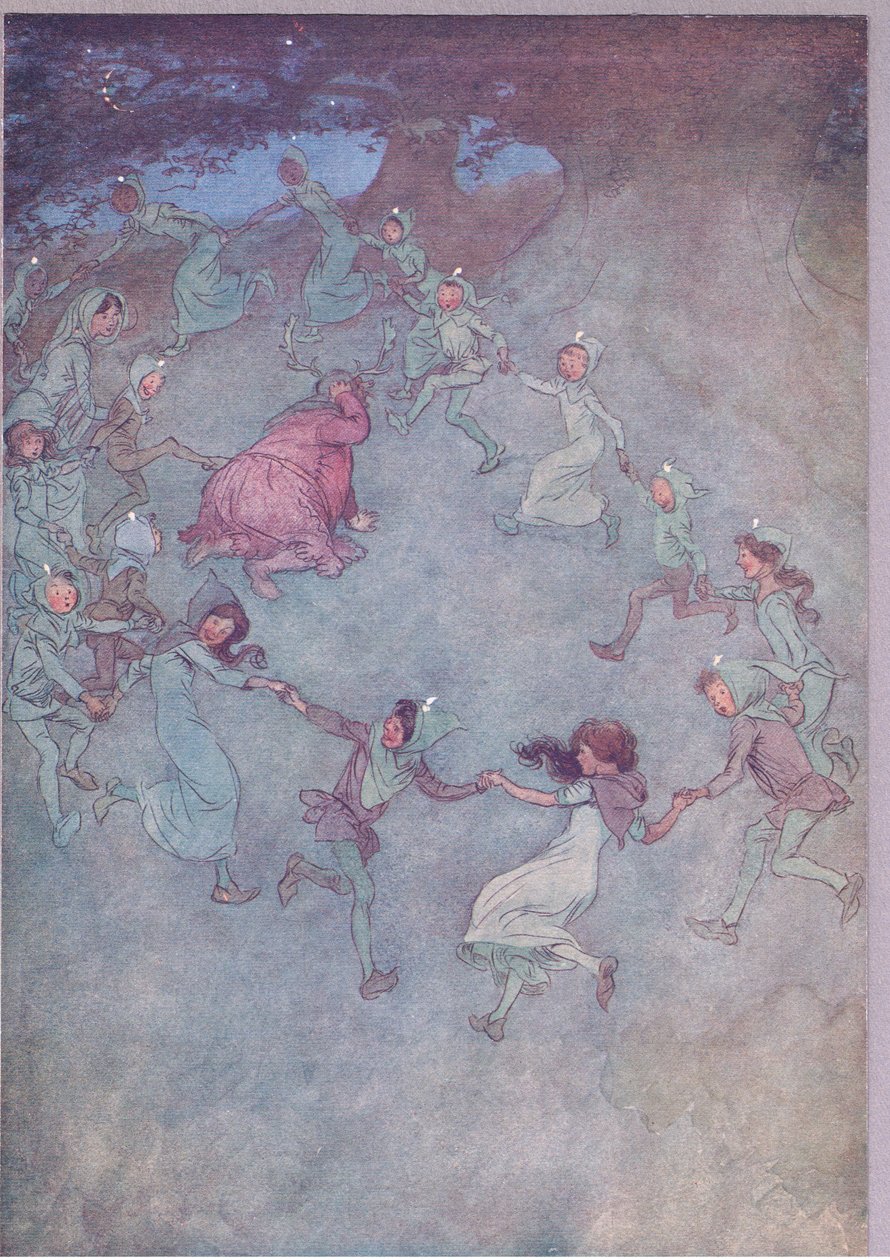 Dann lasst sie ihn alle umkreisen, Illustration aus Die lustigen Weiber von Windsor, 1910 von Hugh Thomson