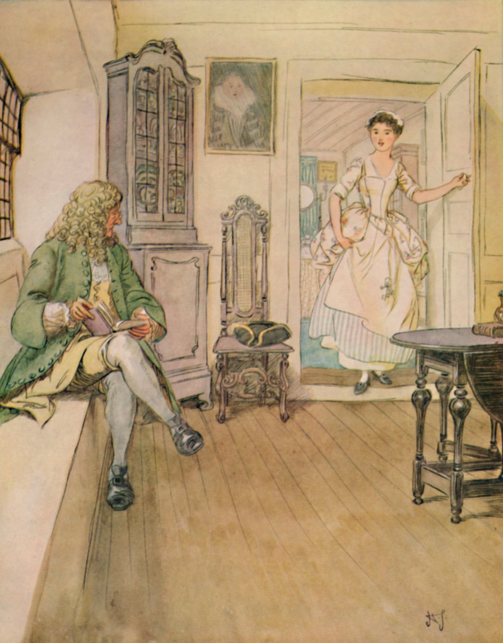 Nun, meine Kate, ich sehe, du hast dein Kleid gewechselt, wie ich es dir befohlen habe, 1912 von Hugh Thomson