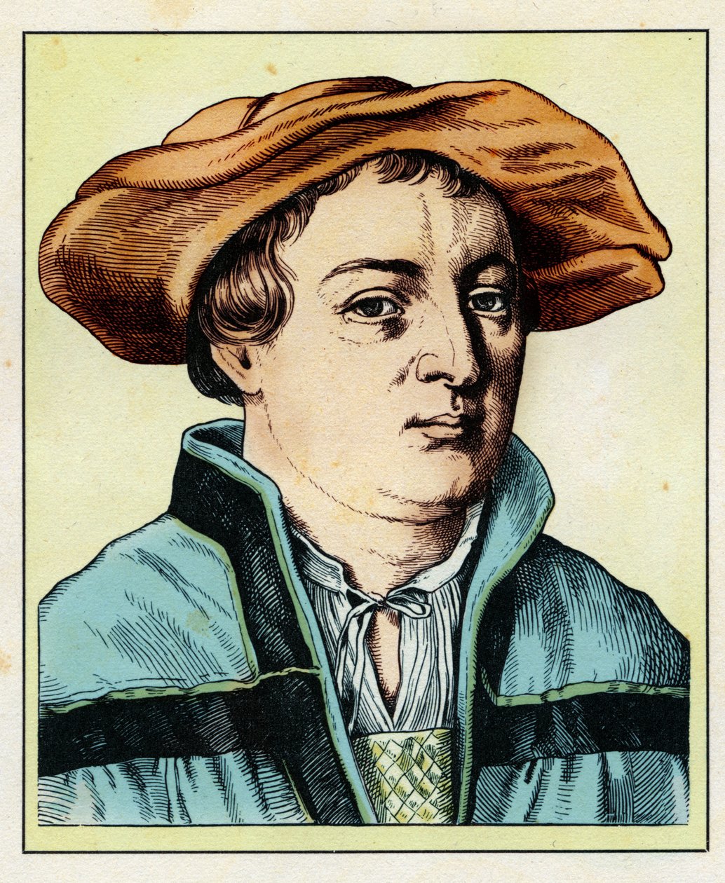 Hans Holbein der Jüngere (Stich) von Hugo Bürkner