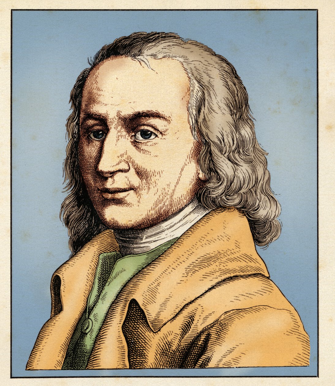 Matthias Claudius (15. August 1740-21. Januar 1815) (1854) (Stich) von Hugo Bürkner