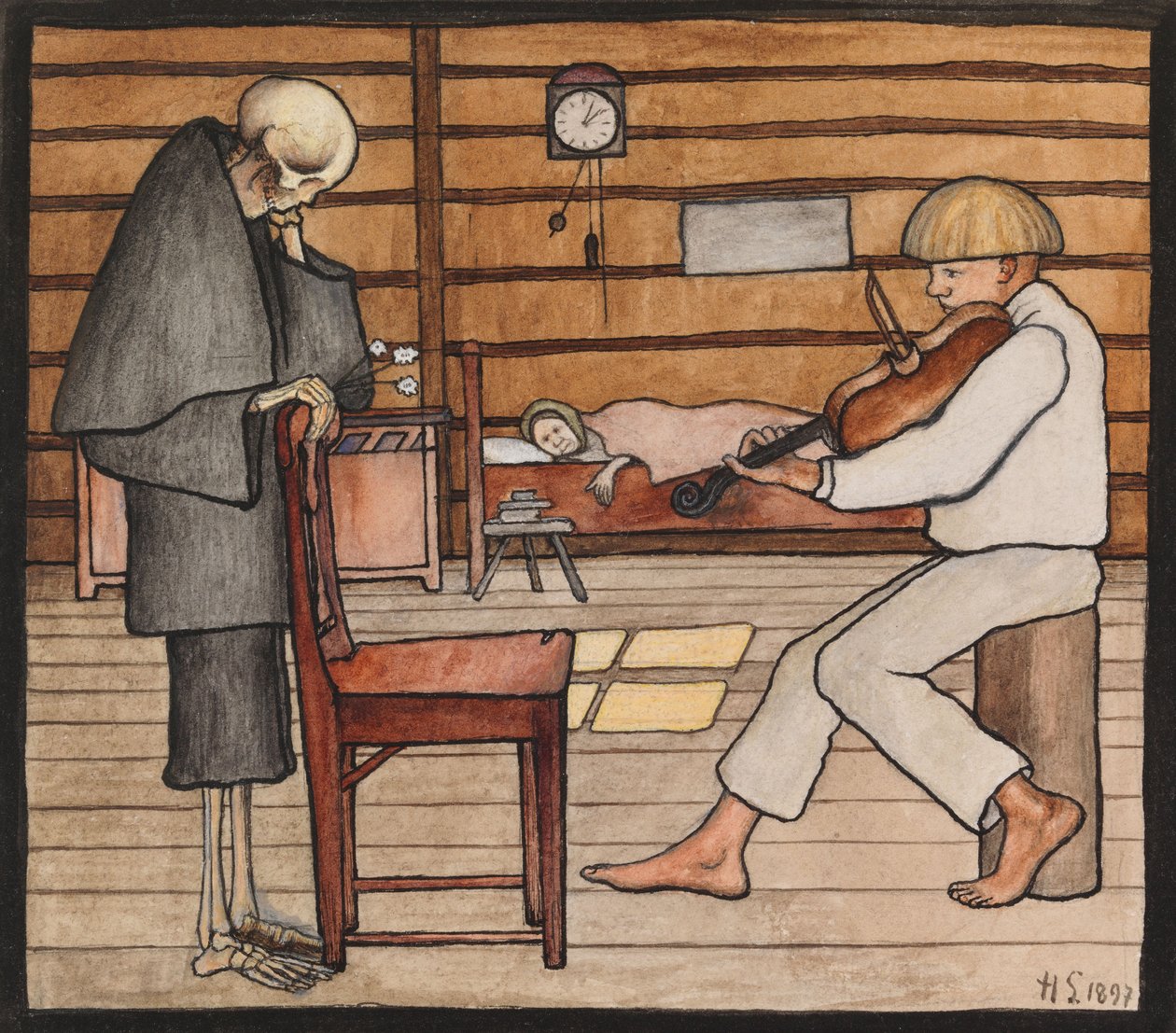 Der Tod hört zu von Hugo Simberg