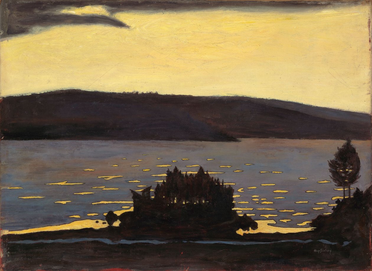 Frühlingsabend, Eisbruch von Hugo Simberg
