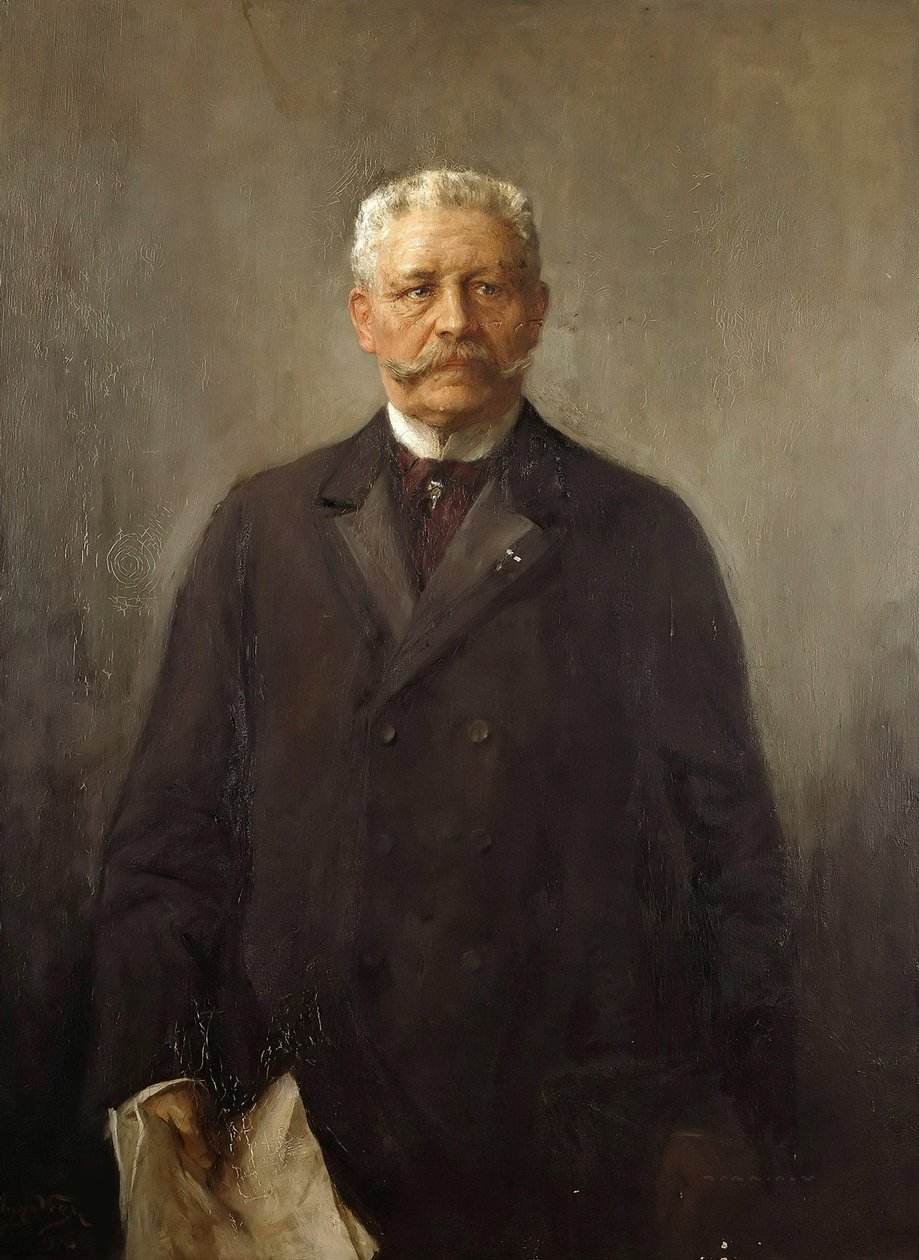 Porträt von Paul von Hindenburg 1847-1934, 1926 von Hugo Vogel