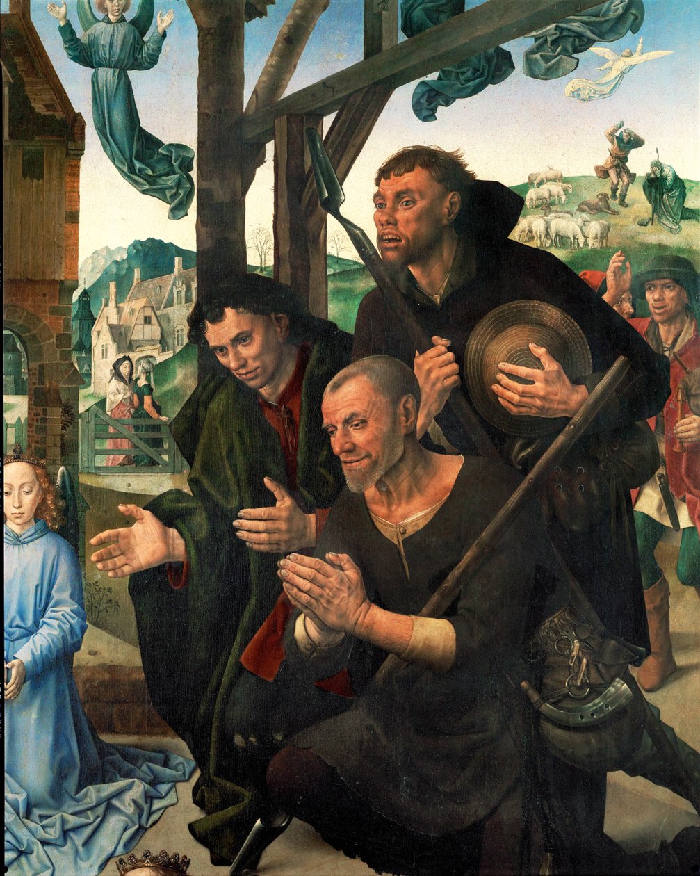 Drei Hirten von Hugo van der Goes