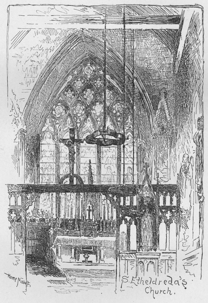 St. Etheldredas Kirche, 1890 von Hume Nisbet