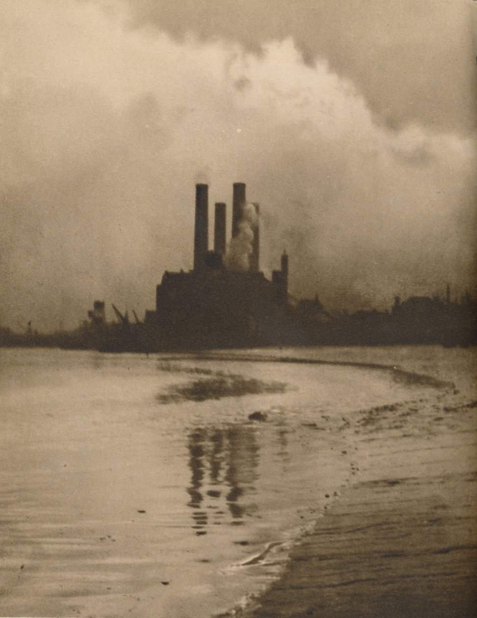 Chelsea-Schornsteine: Kraftwerk auf dem Gelände der alten Cremorne-Gärten, ca. 1935 von Huson