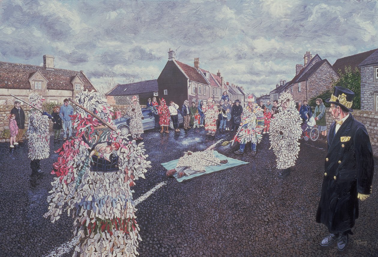 Boxing Day Mummers, Marshfield, 1998 von Huw S. Parsons