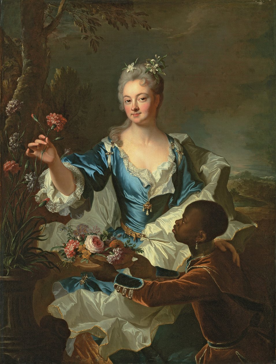 Porträt von Hyacinthe-Sophie de Beschanel-Nointel, Marquise de Louville von Hyacinthe Francois Rigaud