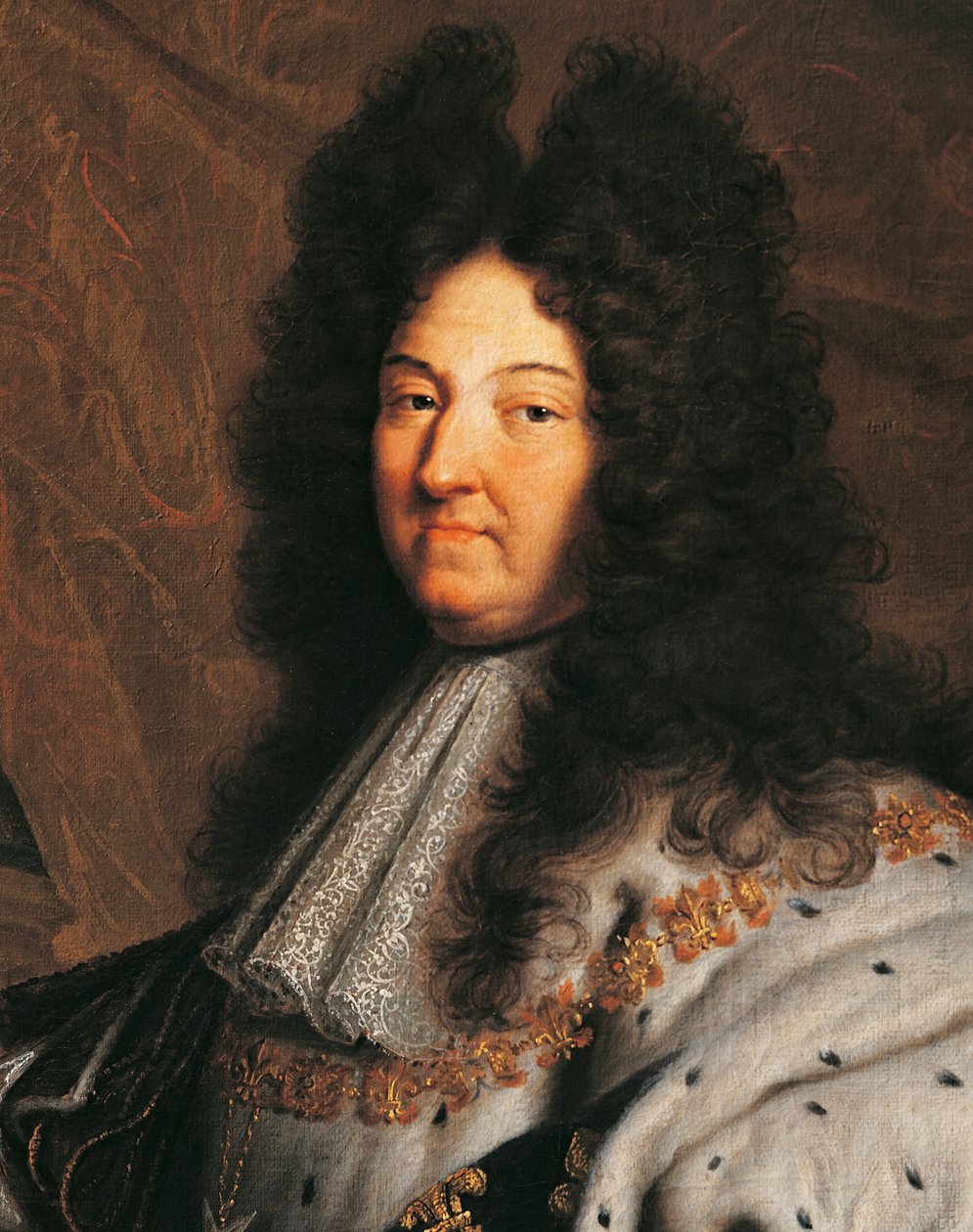 Porträt von Ludwig XIV. von Frankreich, bekannt als Ludwig der Große oder der Sonnenkönig, Gemälde von Hyancinthe Rigaud von Hyacinthe Francois Rigaud
