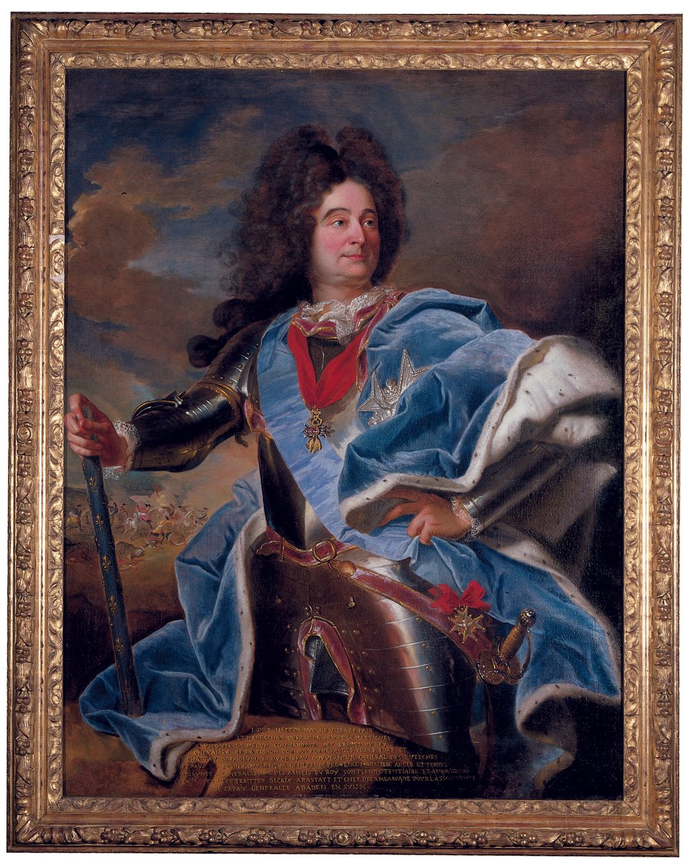 Porträt des Duc de Villars von Hyacinthe Francois Rigaud