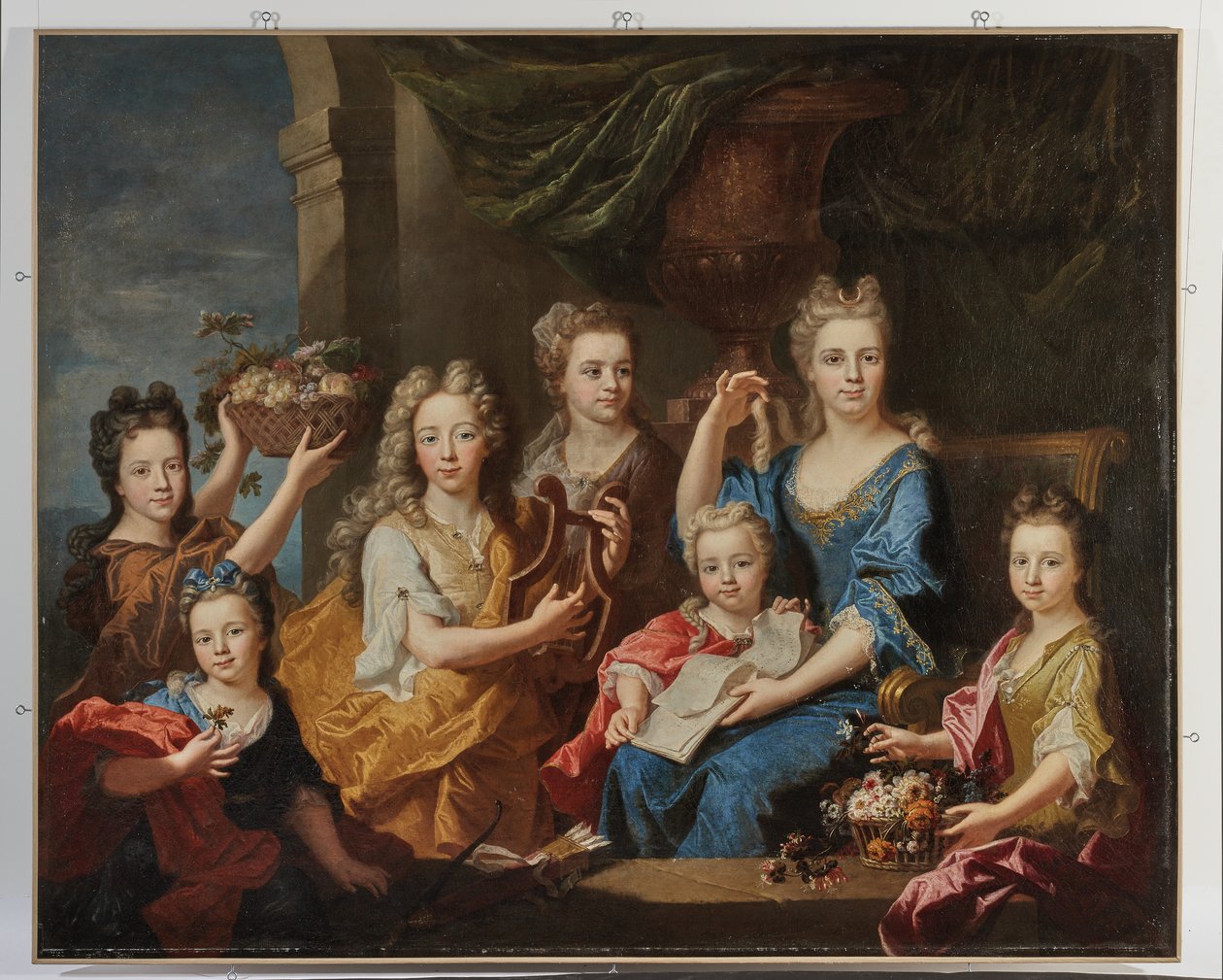 Porträt der Kinder von M. Bouette de Blémur, 1703 von Hyacinthe Francois Rigaud